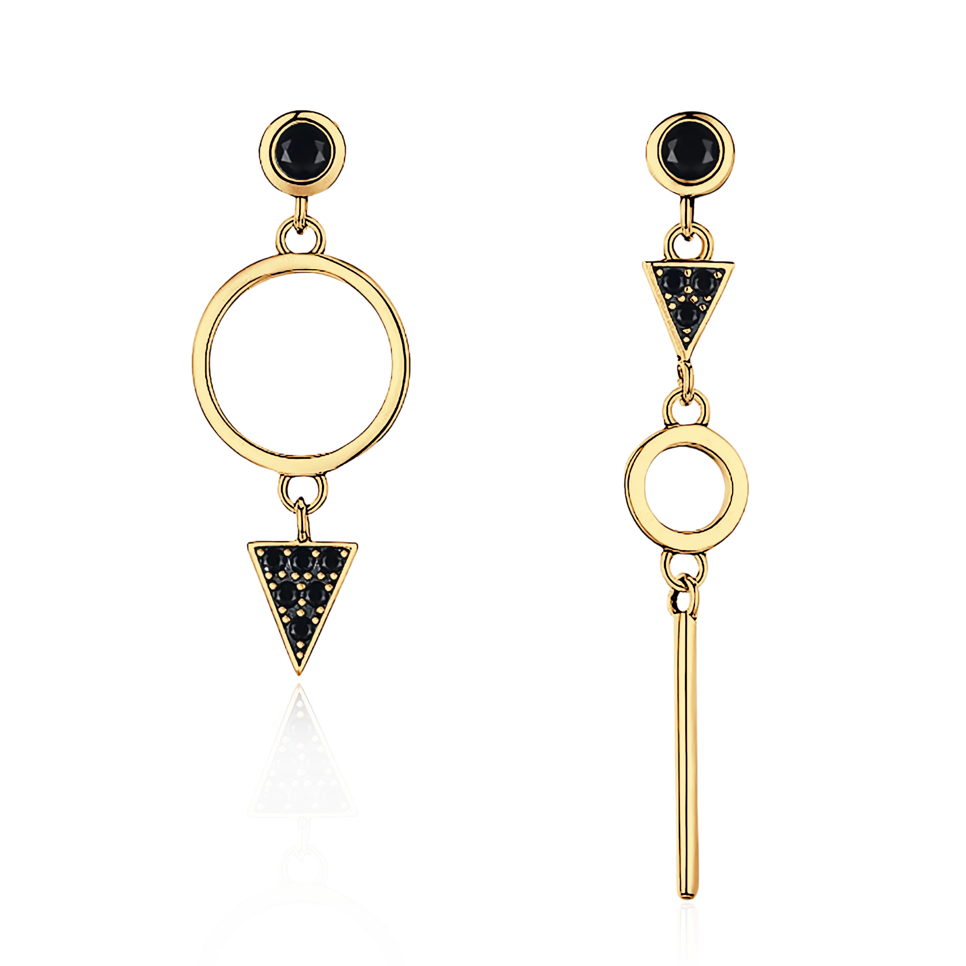 Black Spinel Earrings - Image 3