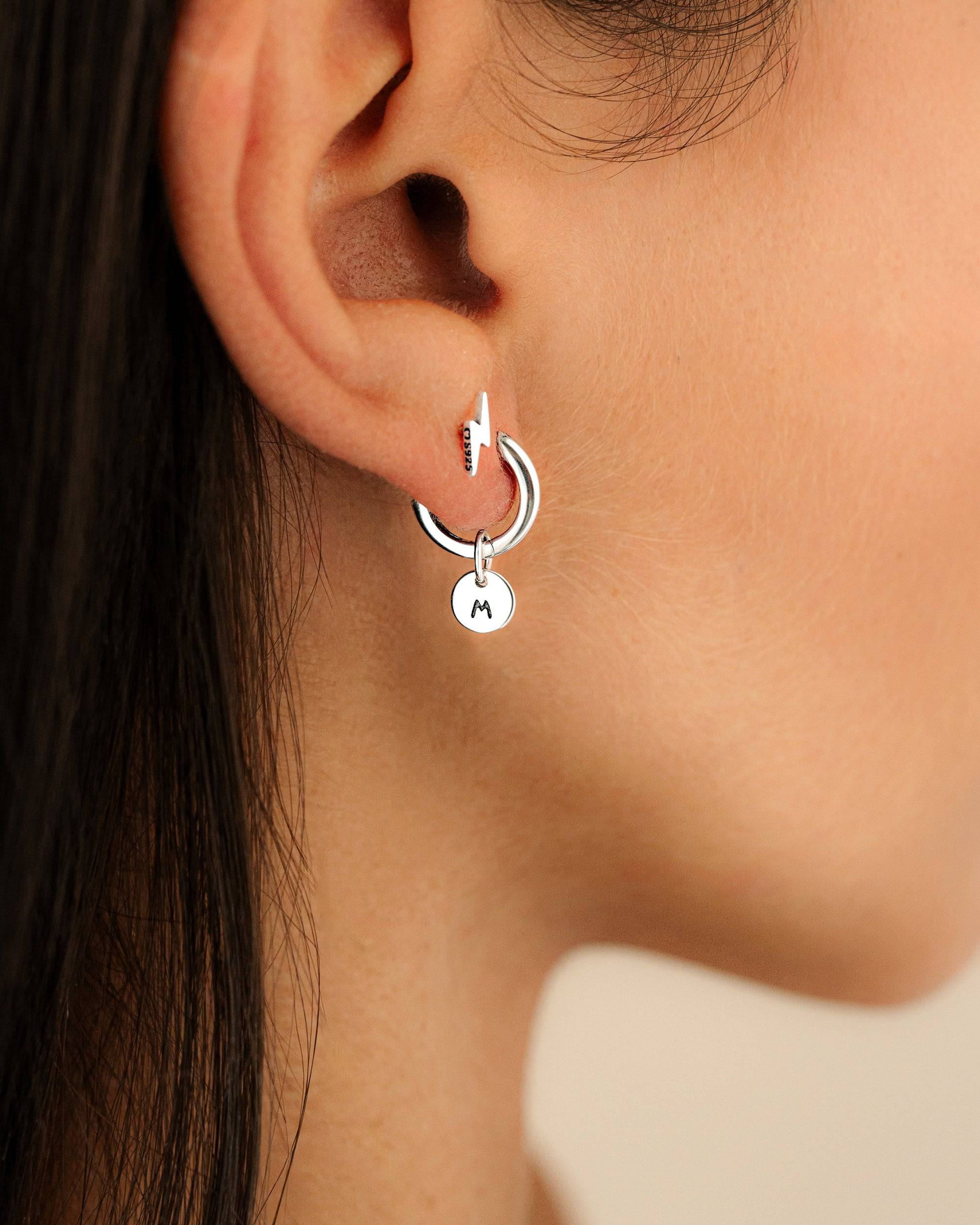 Charm (Necklace and Earrings) - Mini Initials - Image 3