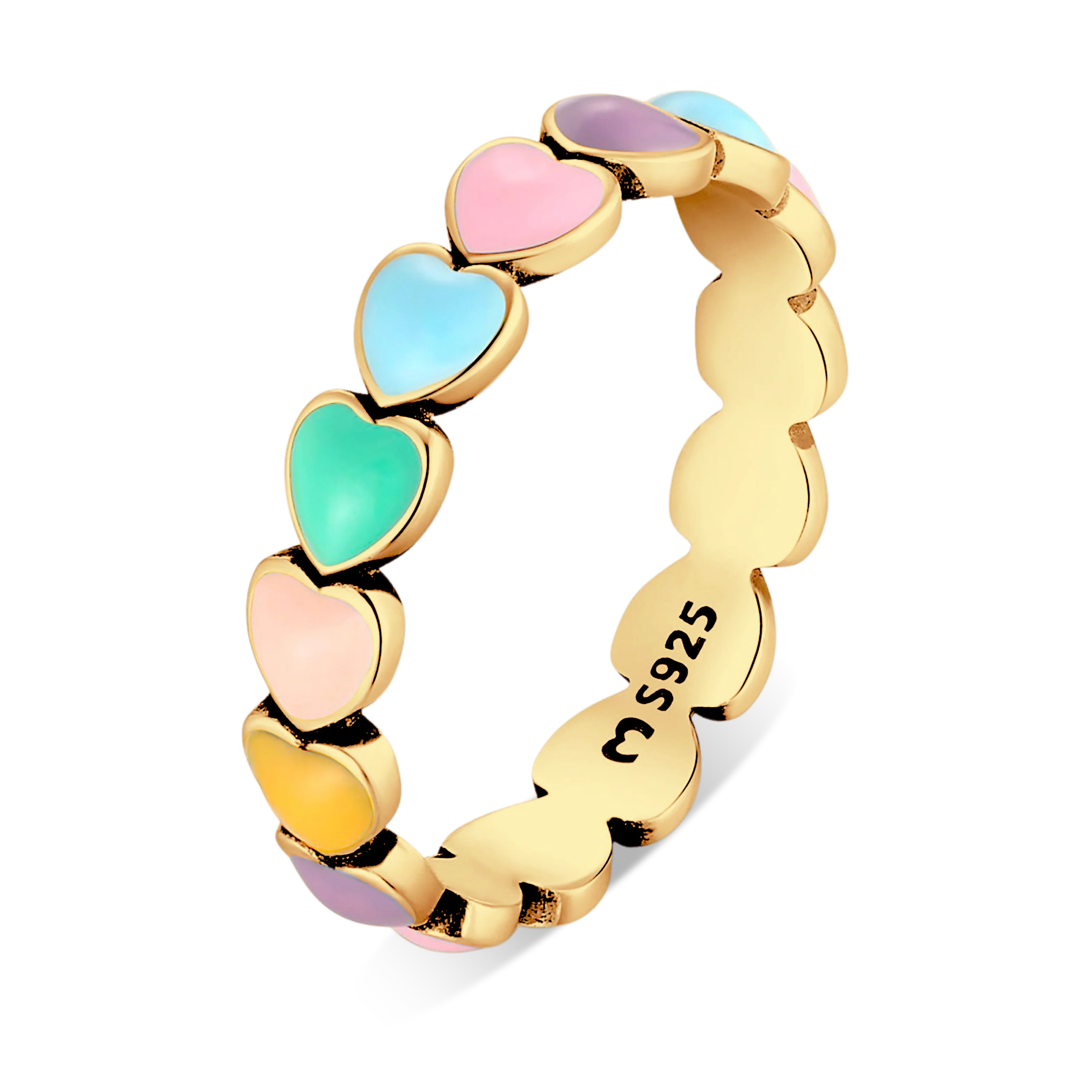 Colourful Hearts Ring - Image 6