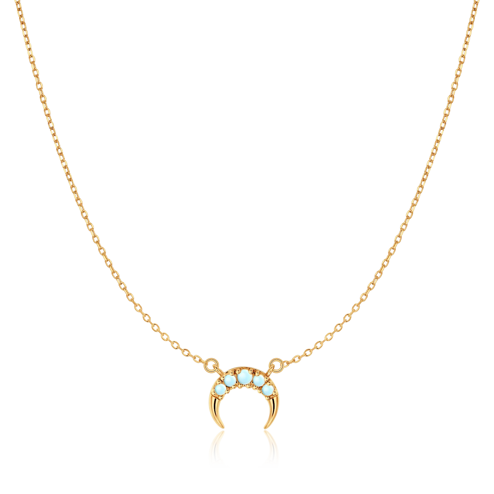 Crystal Crescent Necklace - Image 4