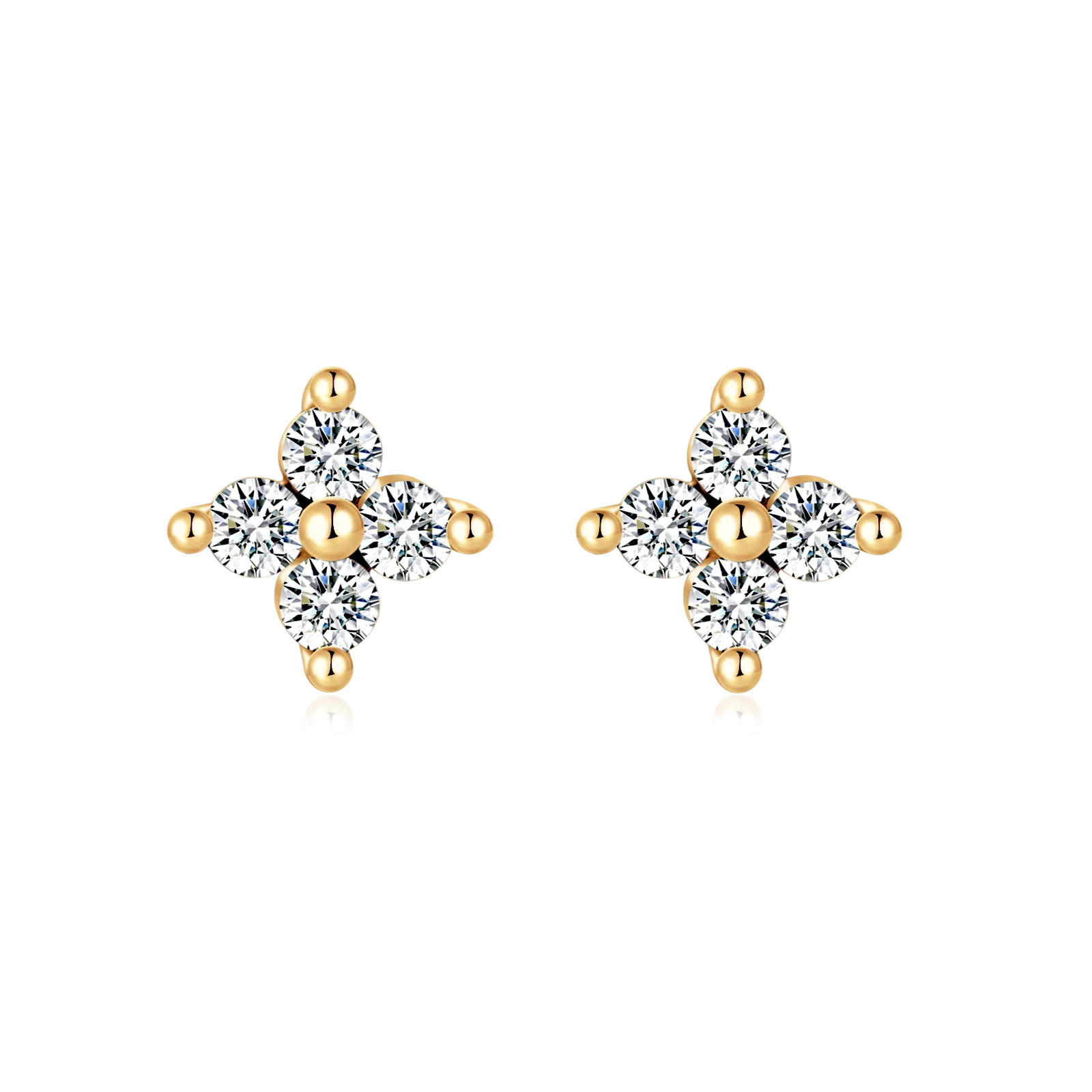 Crystal Flower Earrings - Image 6