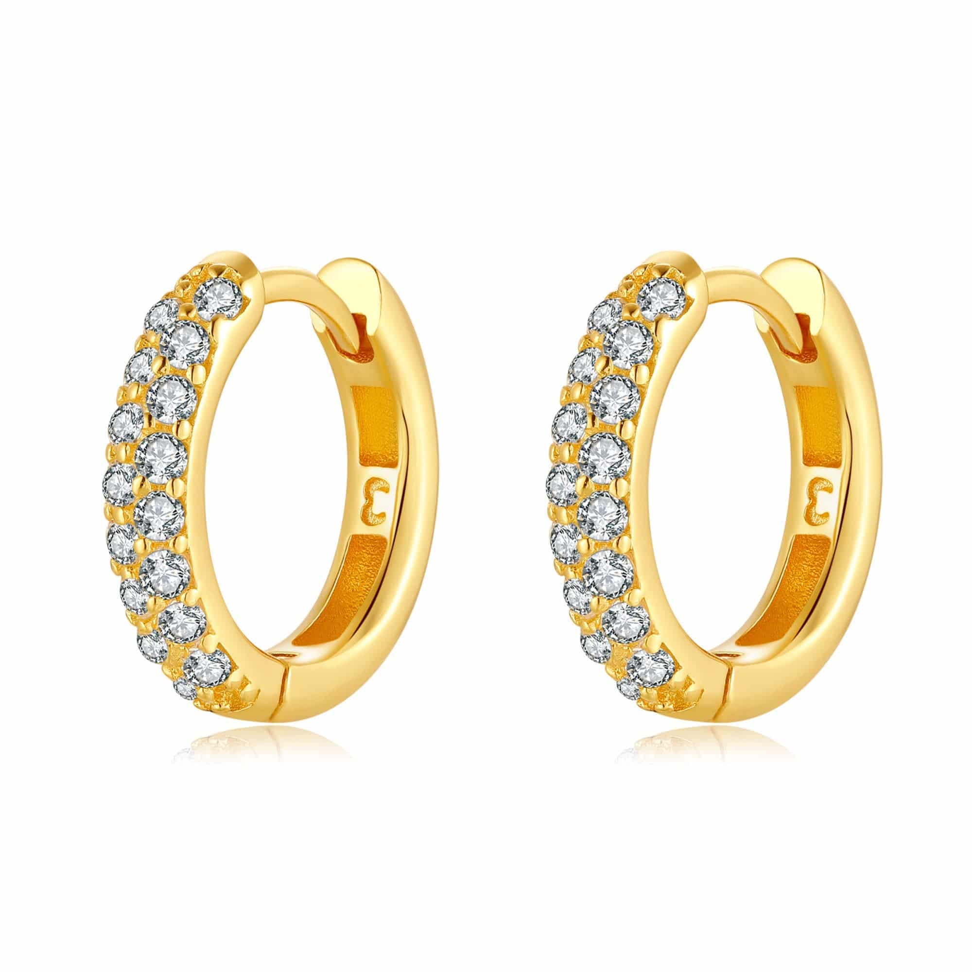 Double Gloss Hoop Earrings - Image 4