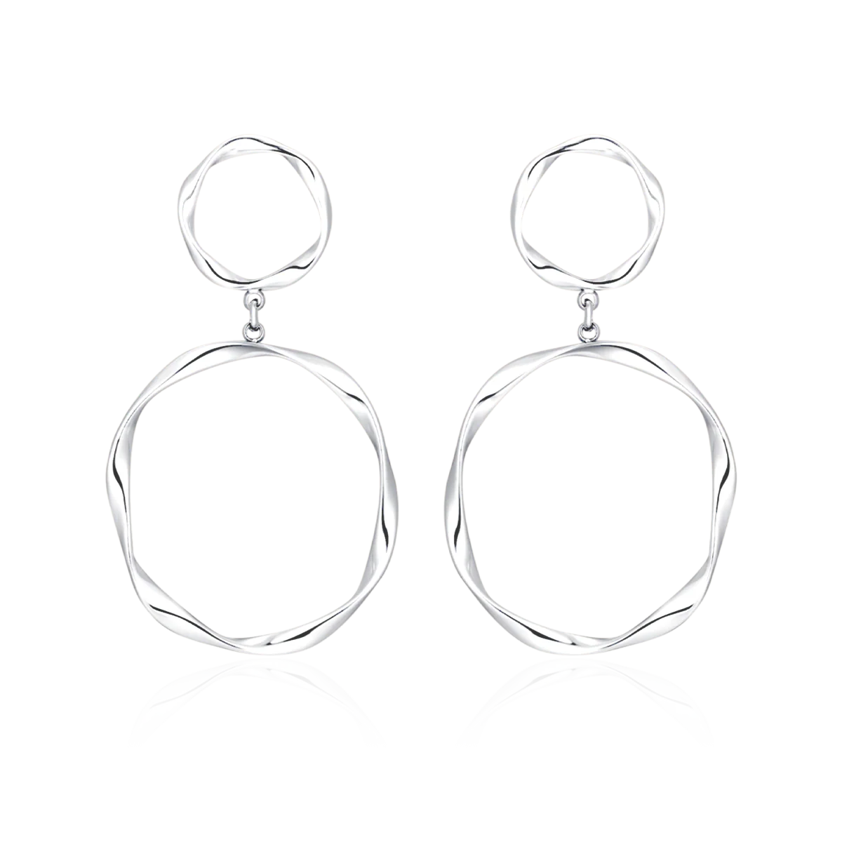 Hanging Hoops Earrings - Image 3