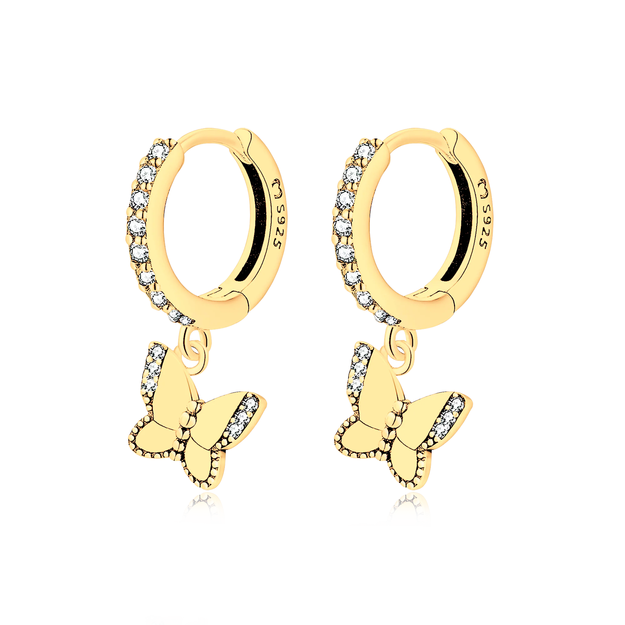 Illuminated Butterfly Earrings - Image 3