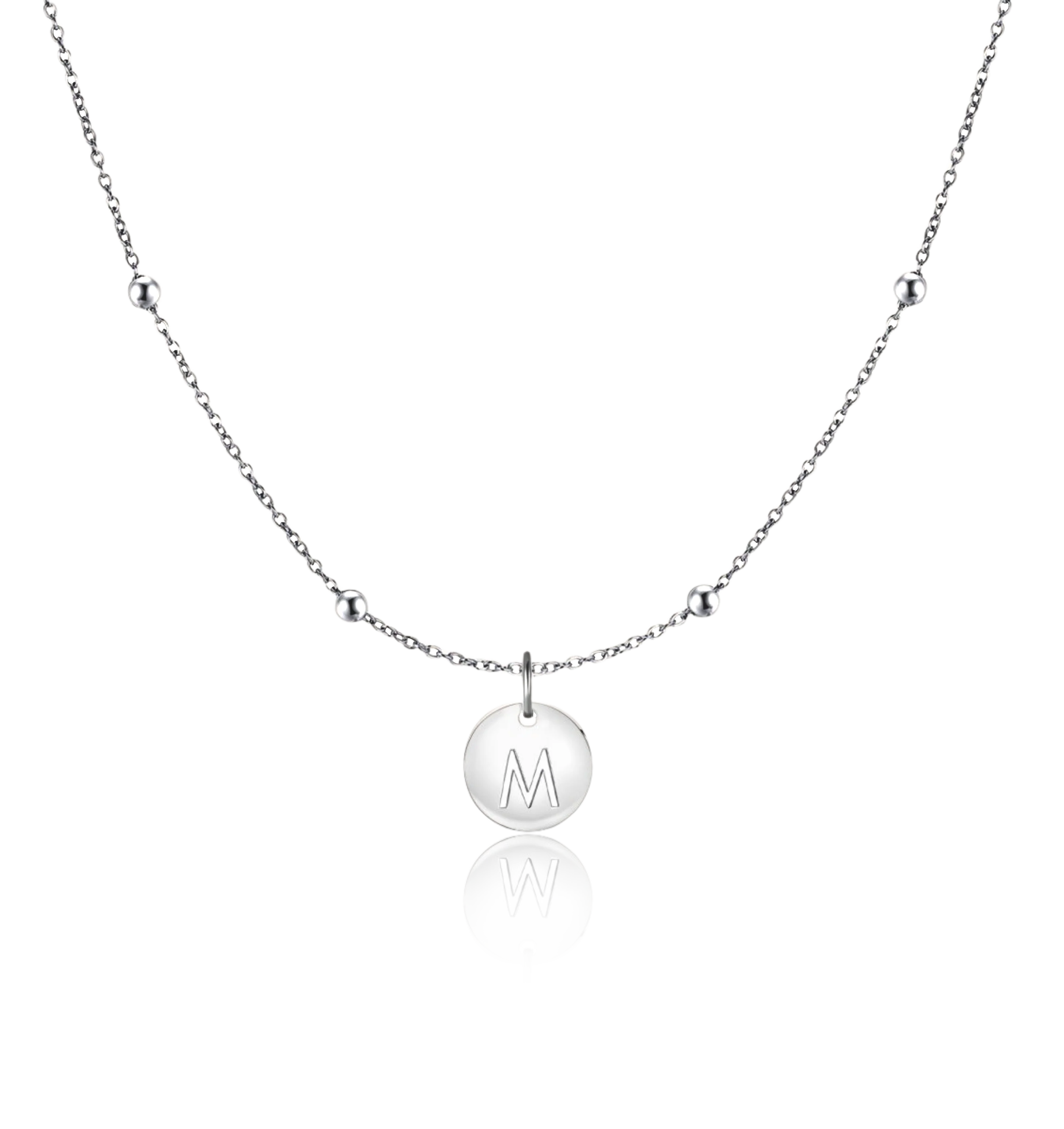 Initial Circle Necklace - Image 17