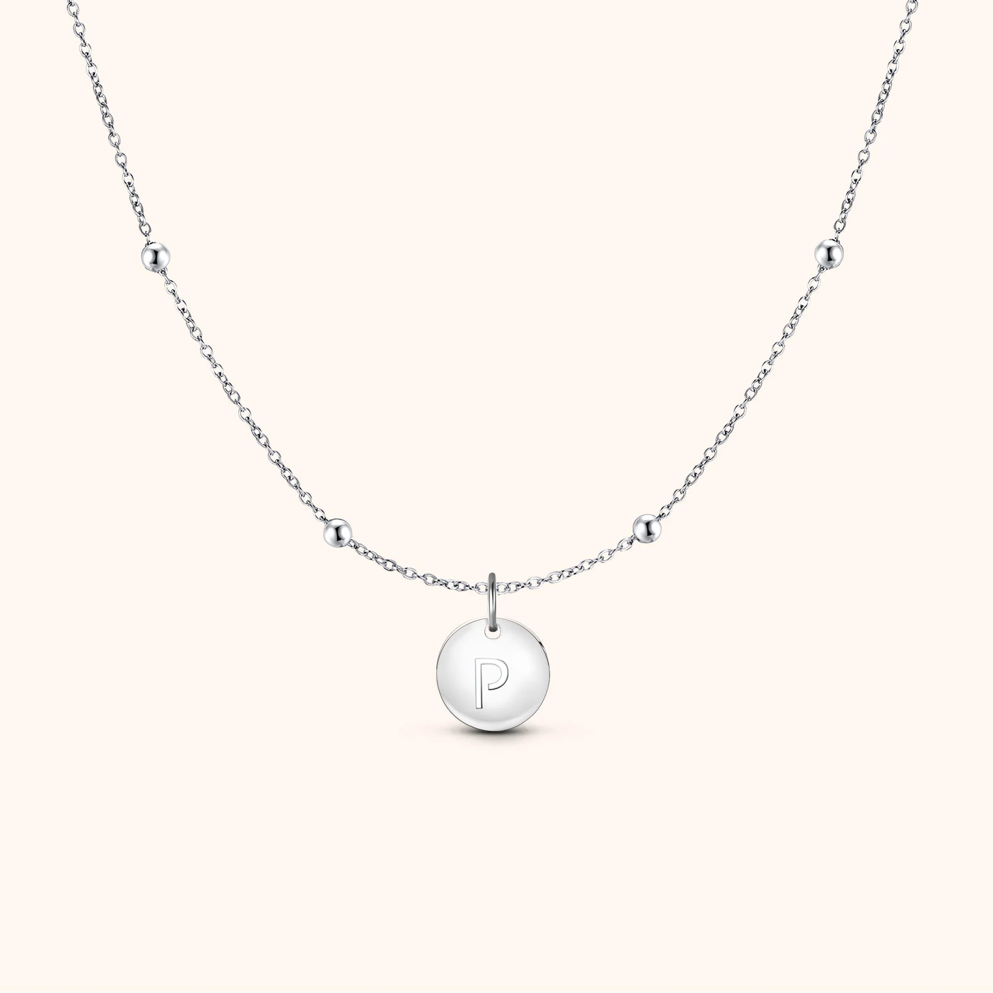 Initial Circle Necklace - Image 19