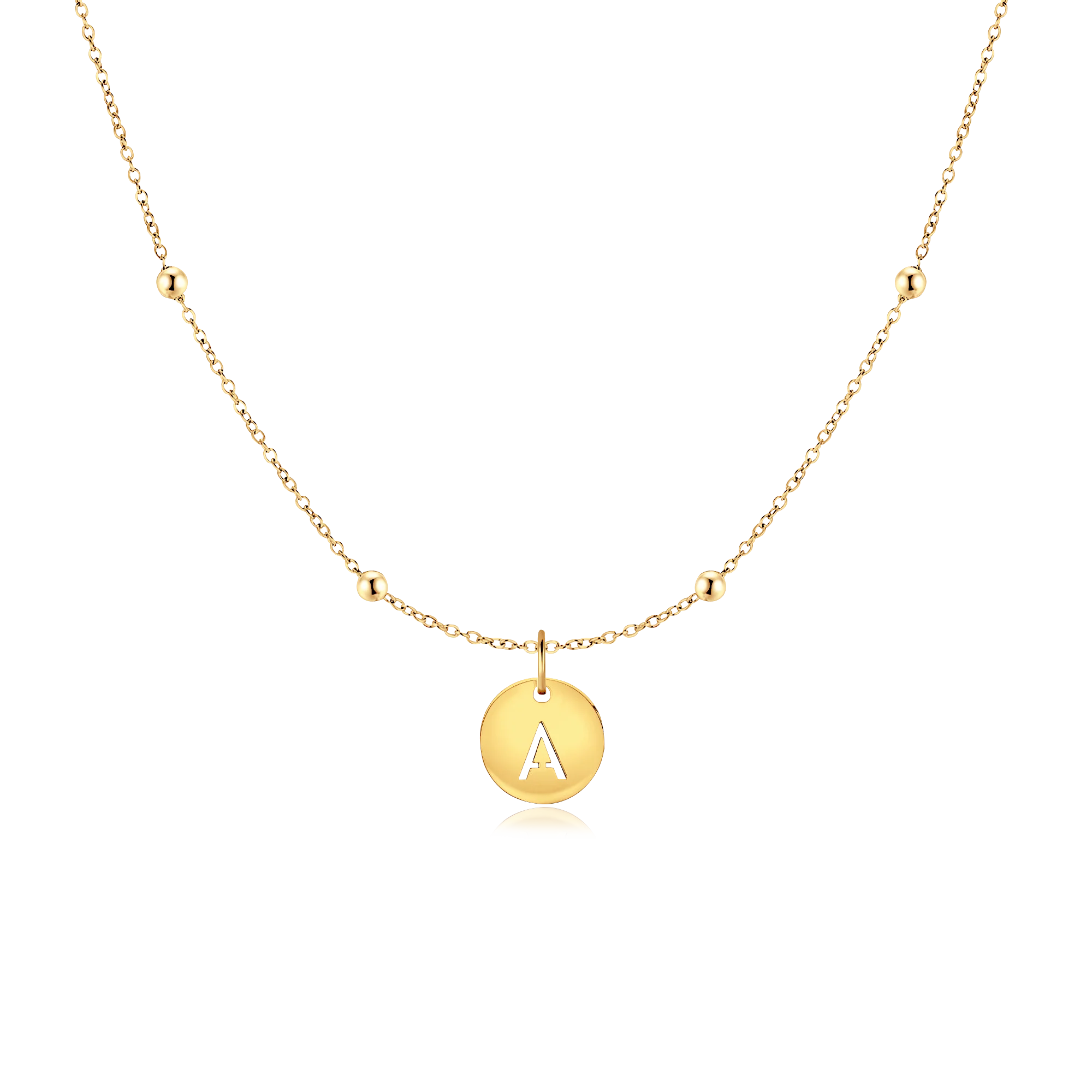 Initial Circle Necklace - Image 26