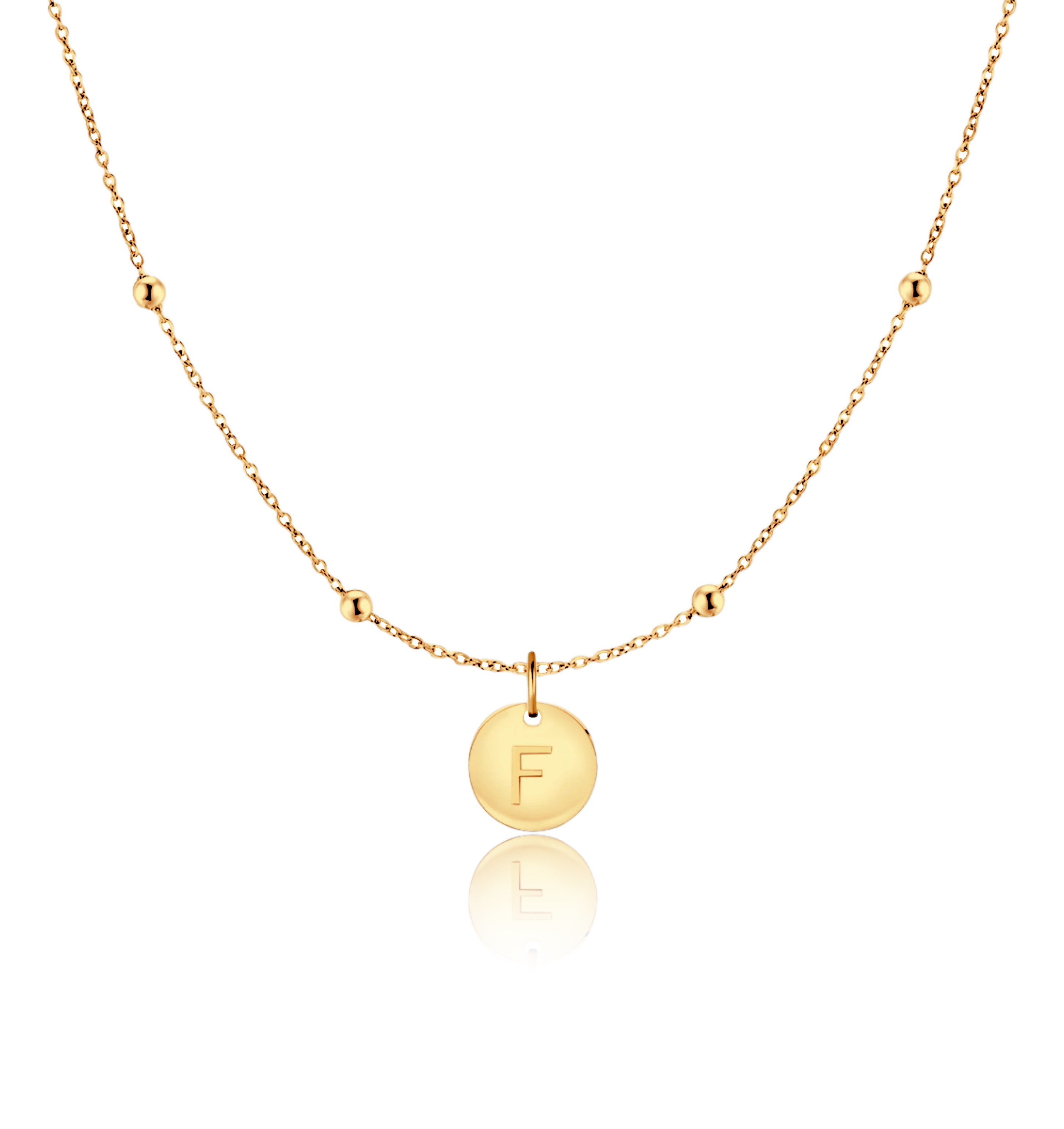 Initial Circle Necklace - Image 31