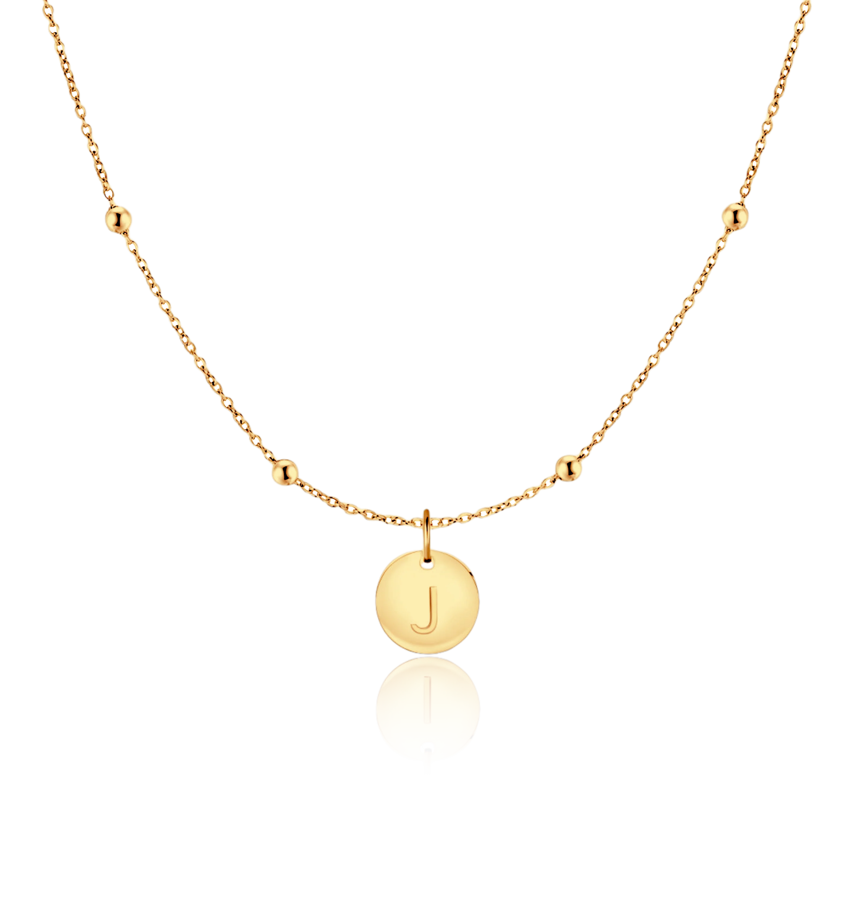 Initial Circle Necklace - Image 35