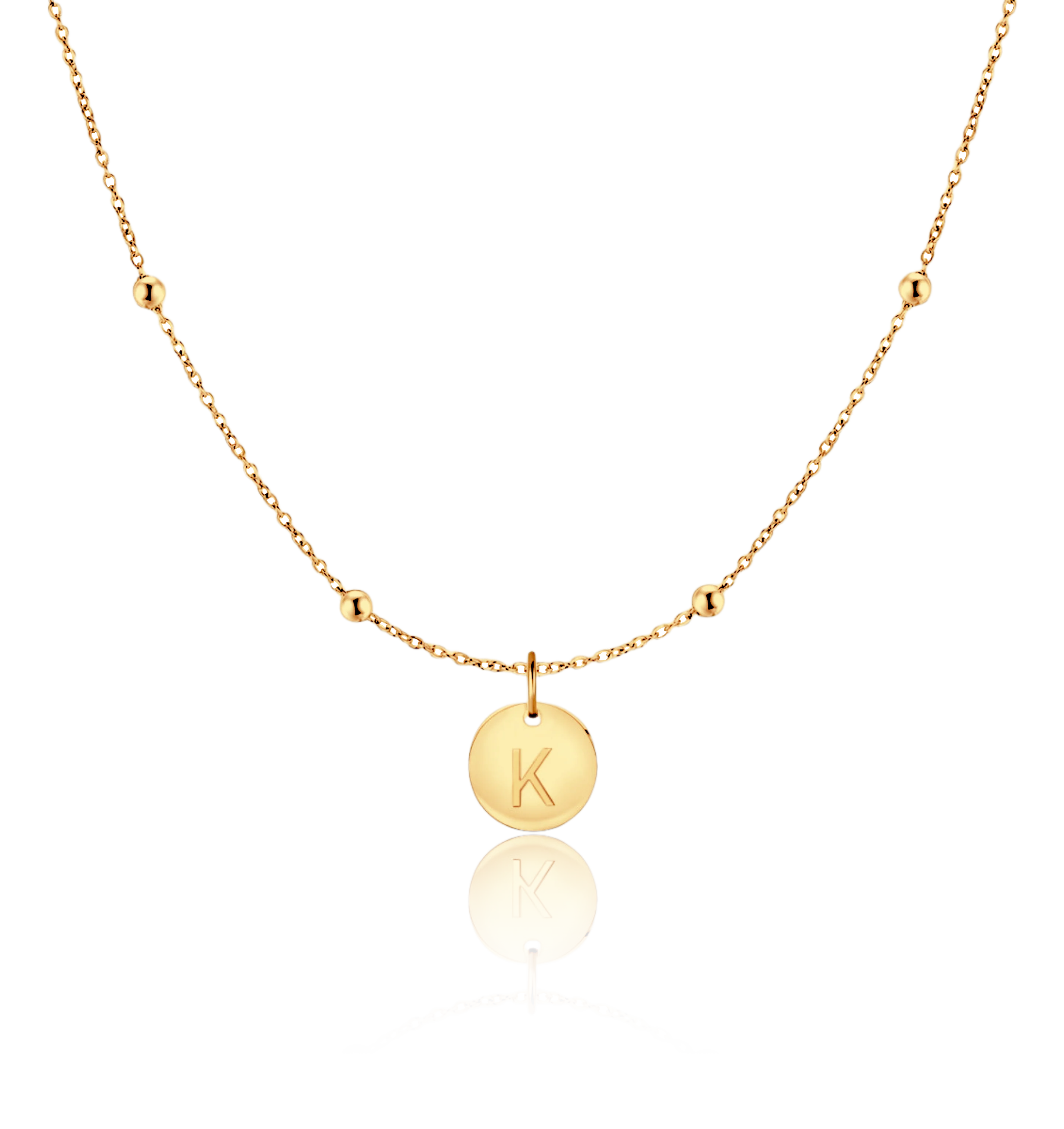 Initial Circle Necklace - Image 36