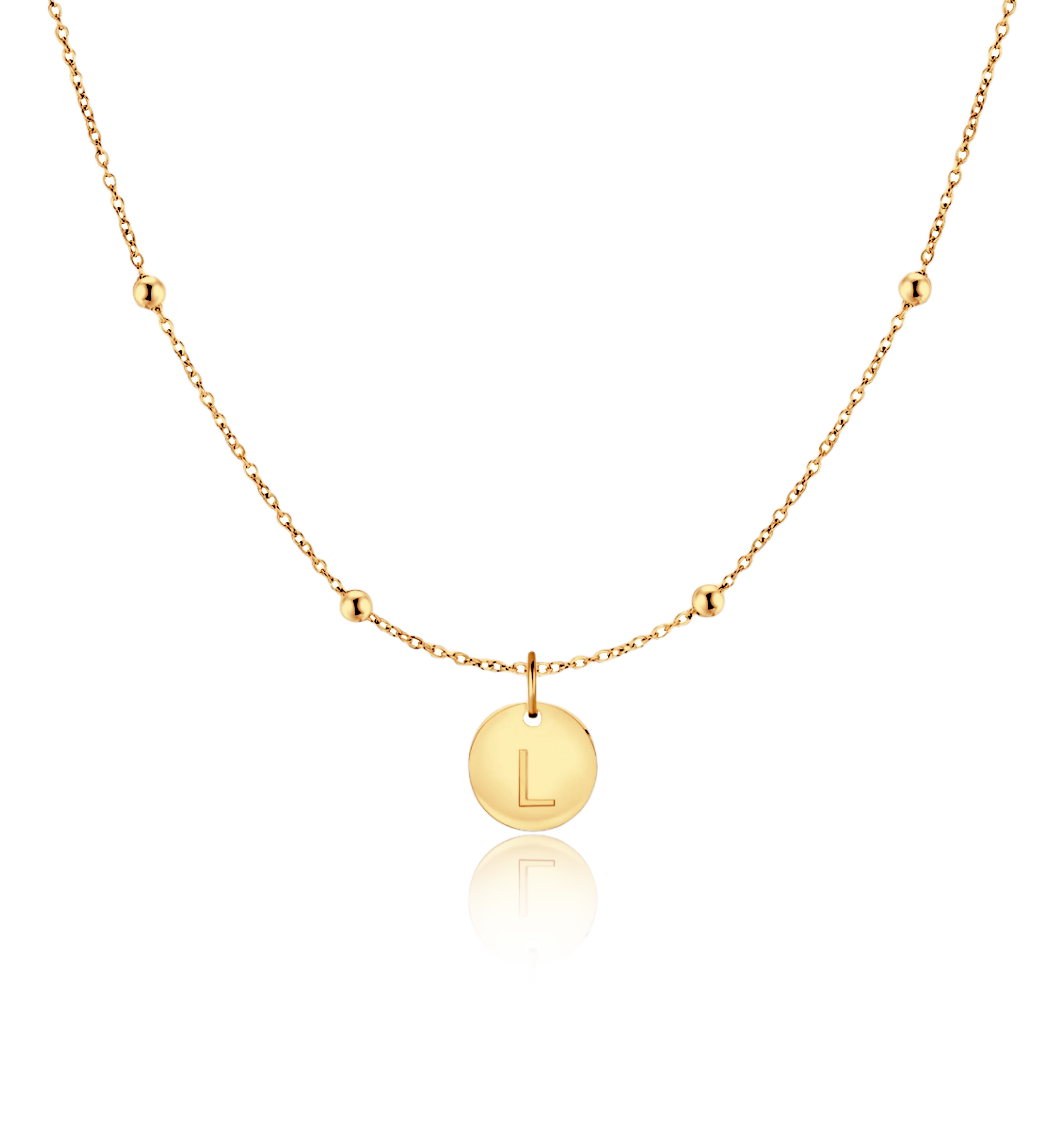 Initial Circle Necklace - Image 37