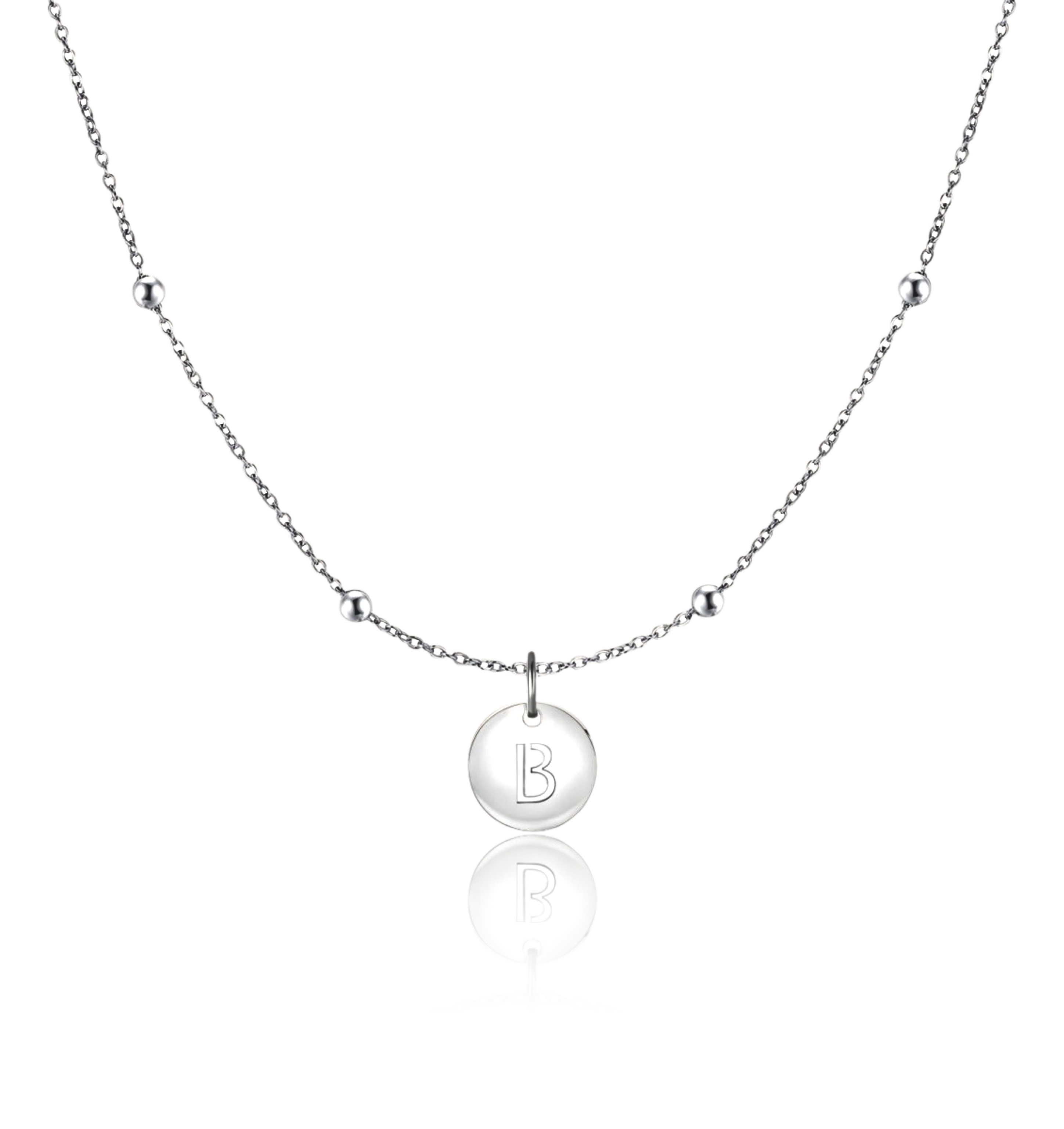 Initial Circle Necklace - Image 6
