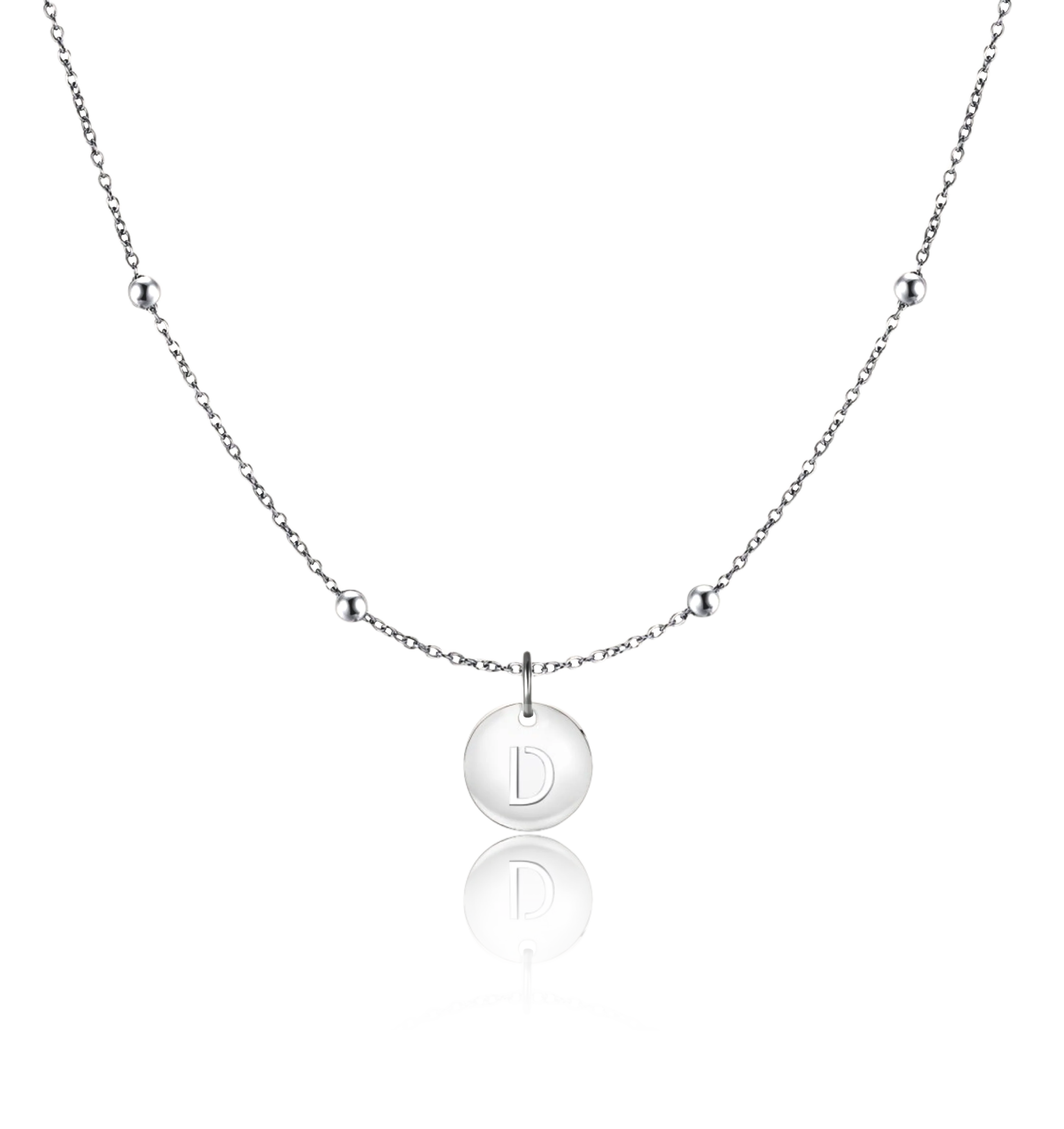 Initial Circle Necklace - Image 8