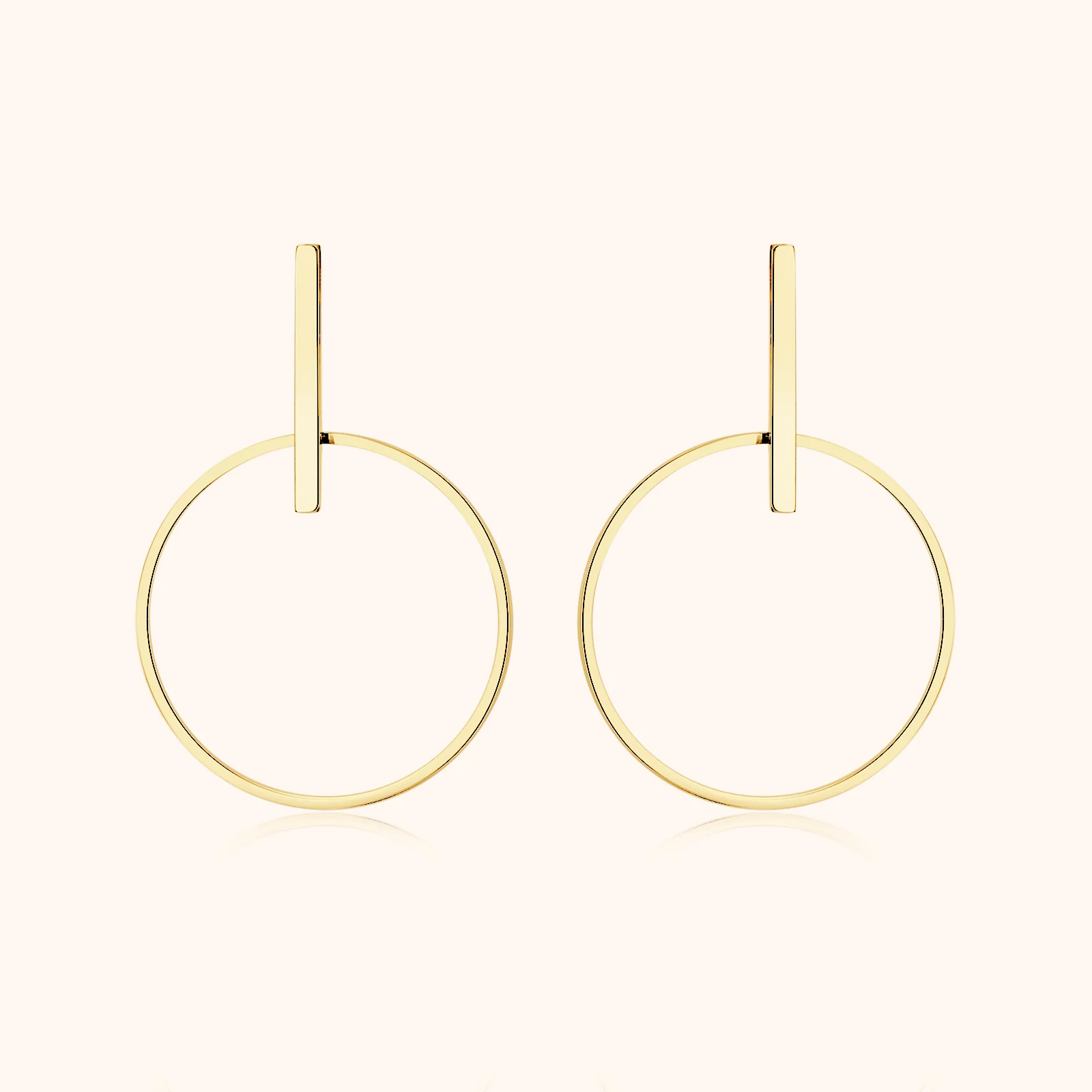 Minimalist Hoops Earrings - Image 3