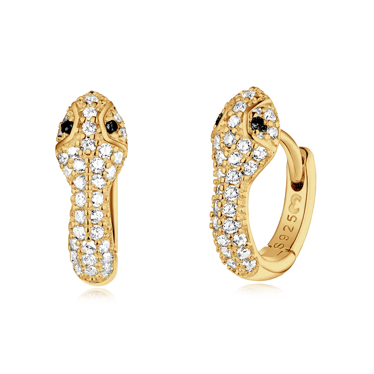 Silver Snake Earrings - Image 3