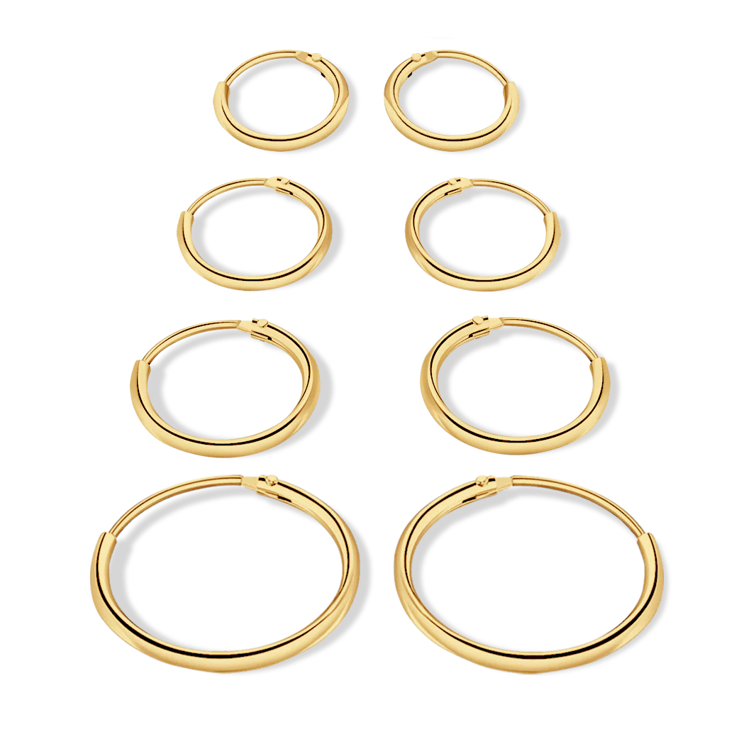 Simple Hoops Earrings - Image 3