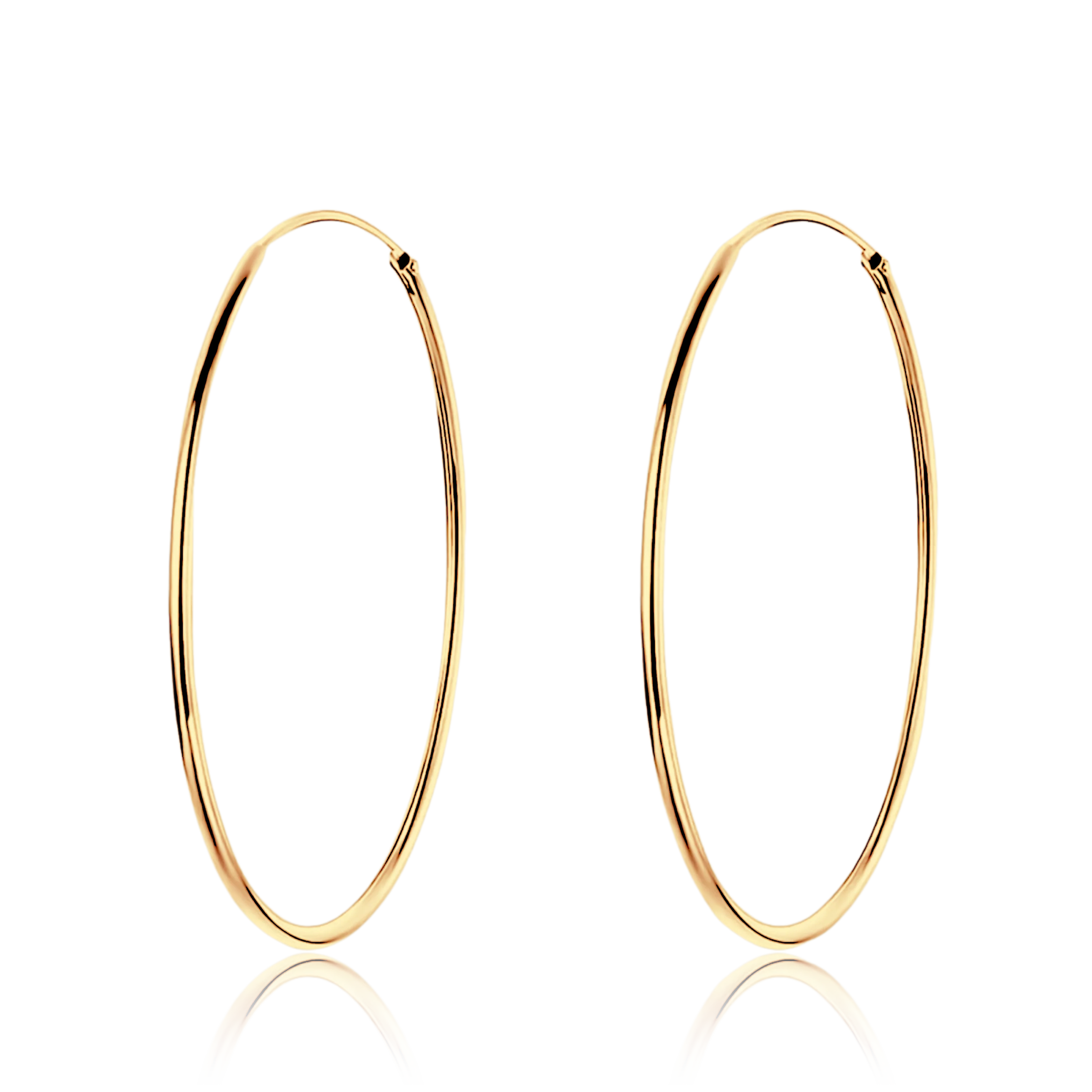 Slim Hoops Earrings - Image 4