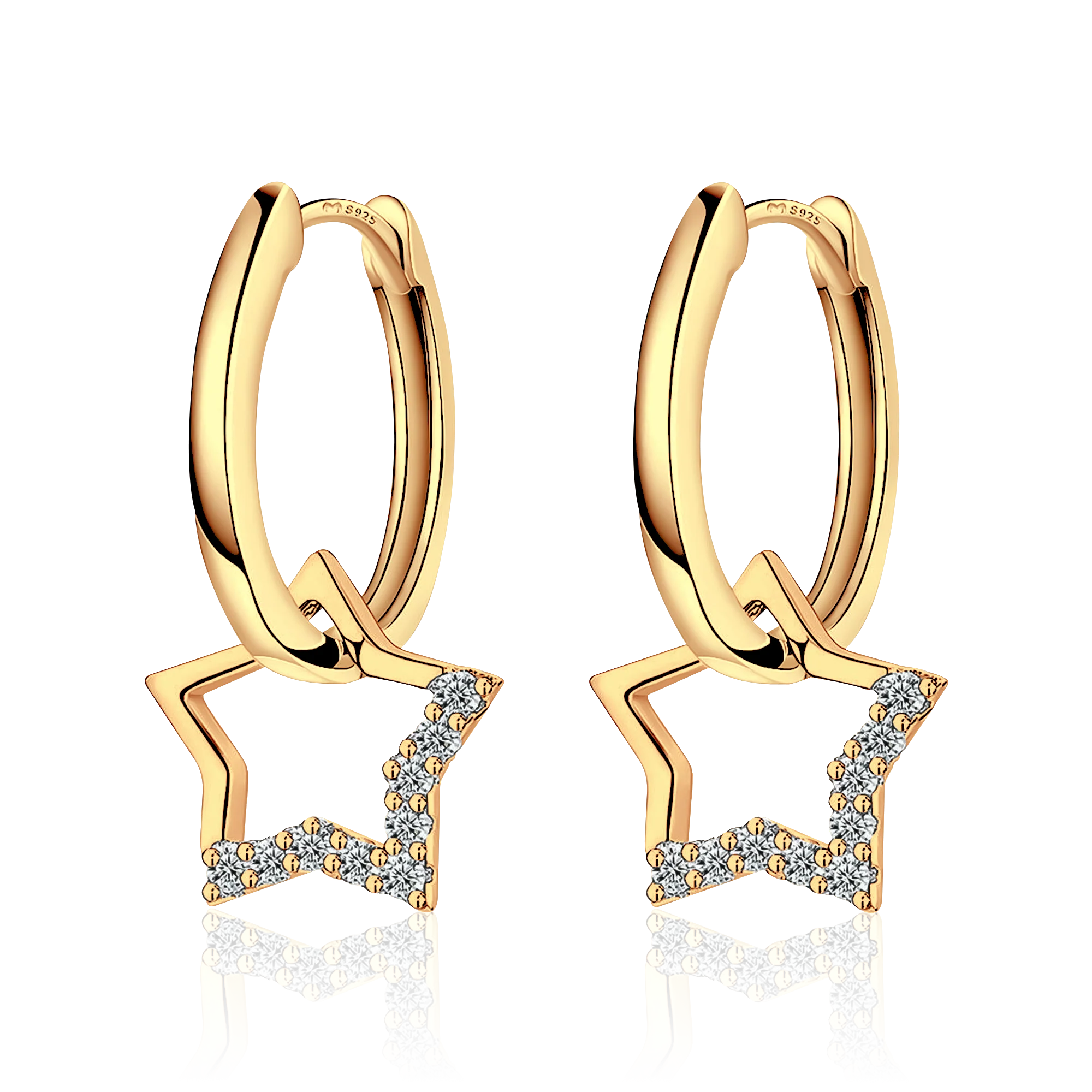 Star Charm Earrings - Image 4